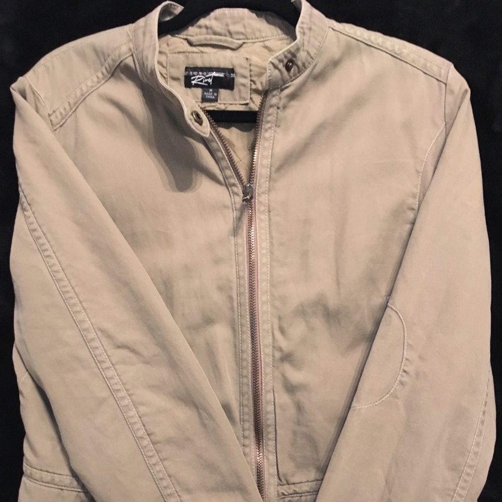 Black Rivet Taupe Jacket